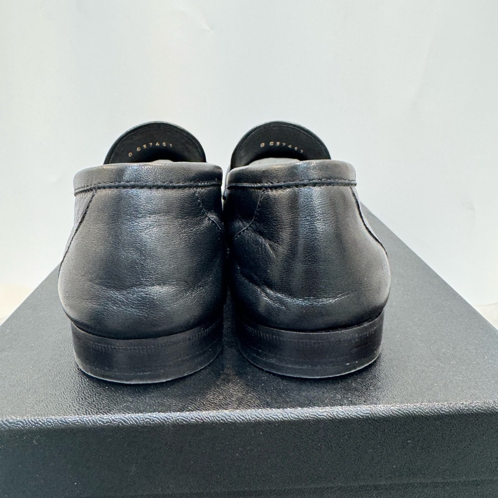 CHANEL 21S Mocassins Loafers CC Logo Black Lambskin Size 36 - Picture 6 of 13